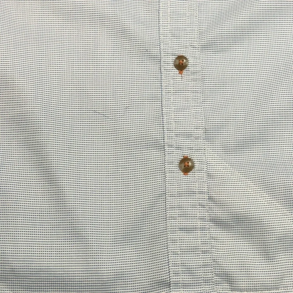 Orvis Button Up Plaid Blue White Shirt Pocket Long Sleeve XL Active Fit - Picture 9 of 10